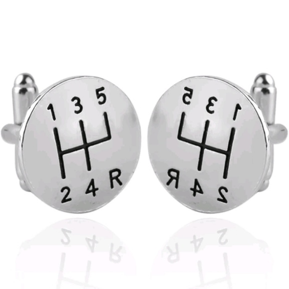 car stick shift Cuff Links Other - Fun Manual Car Stick Shift Cuff Links